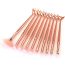 Kit 10pçs de pincéis de maquiagem profissional