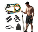 Kit Elásticos Extensores 11 Peças, Musculação, Yoga, Pilates